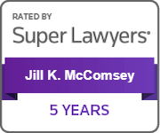 Rated by Super Lawyers | Jill K. McComsey | 5 years